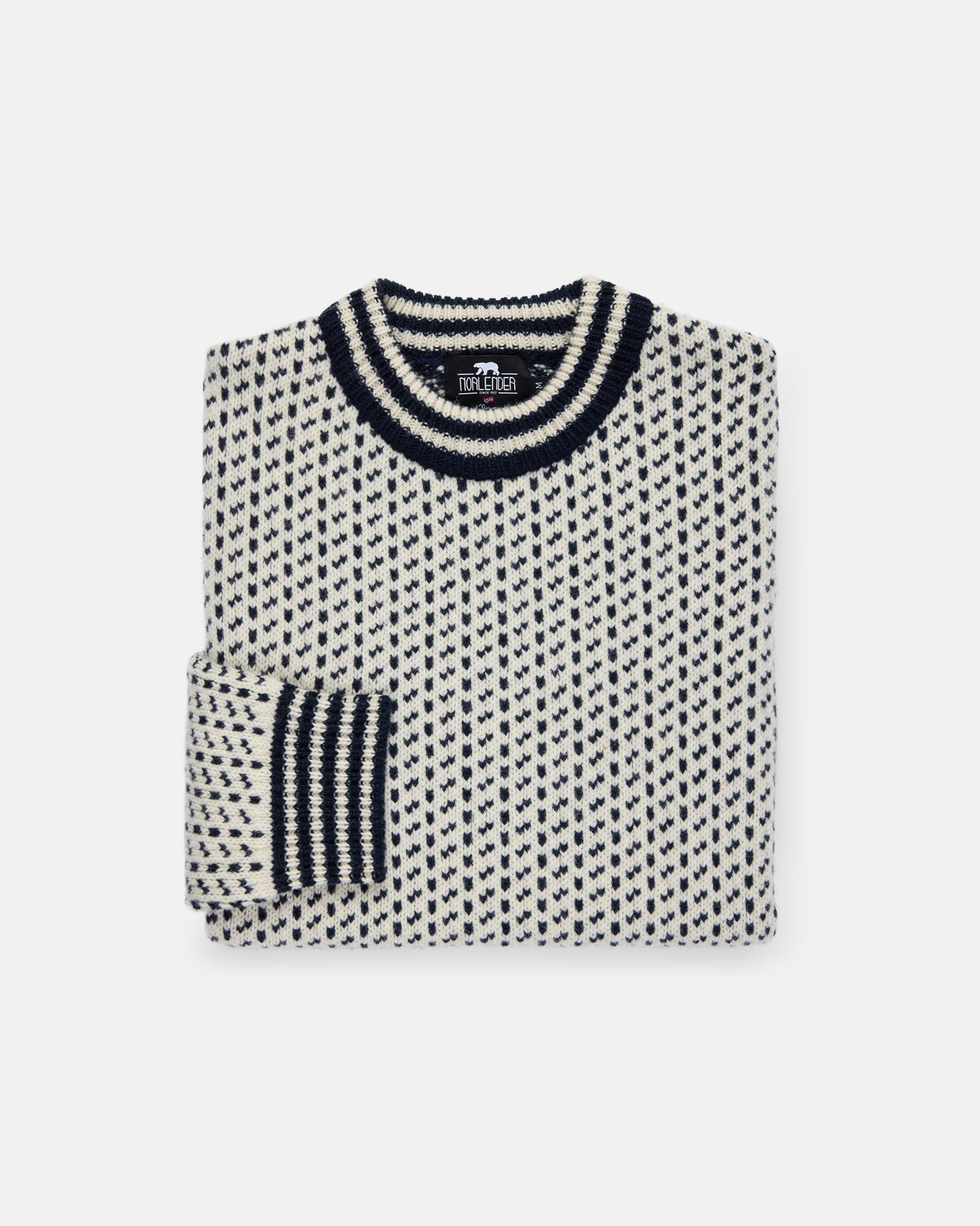 Made-in-Norway Birdseye Fisherman Sweater