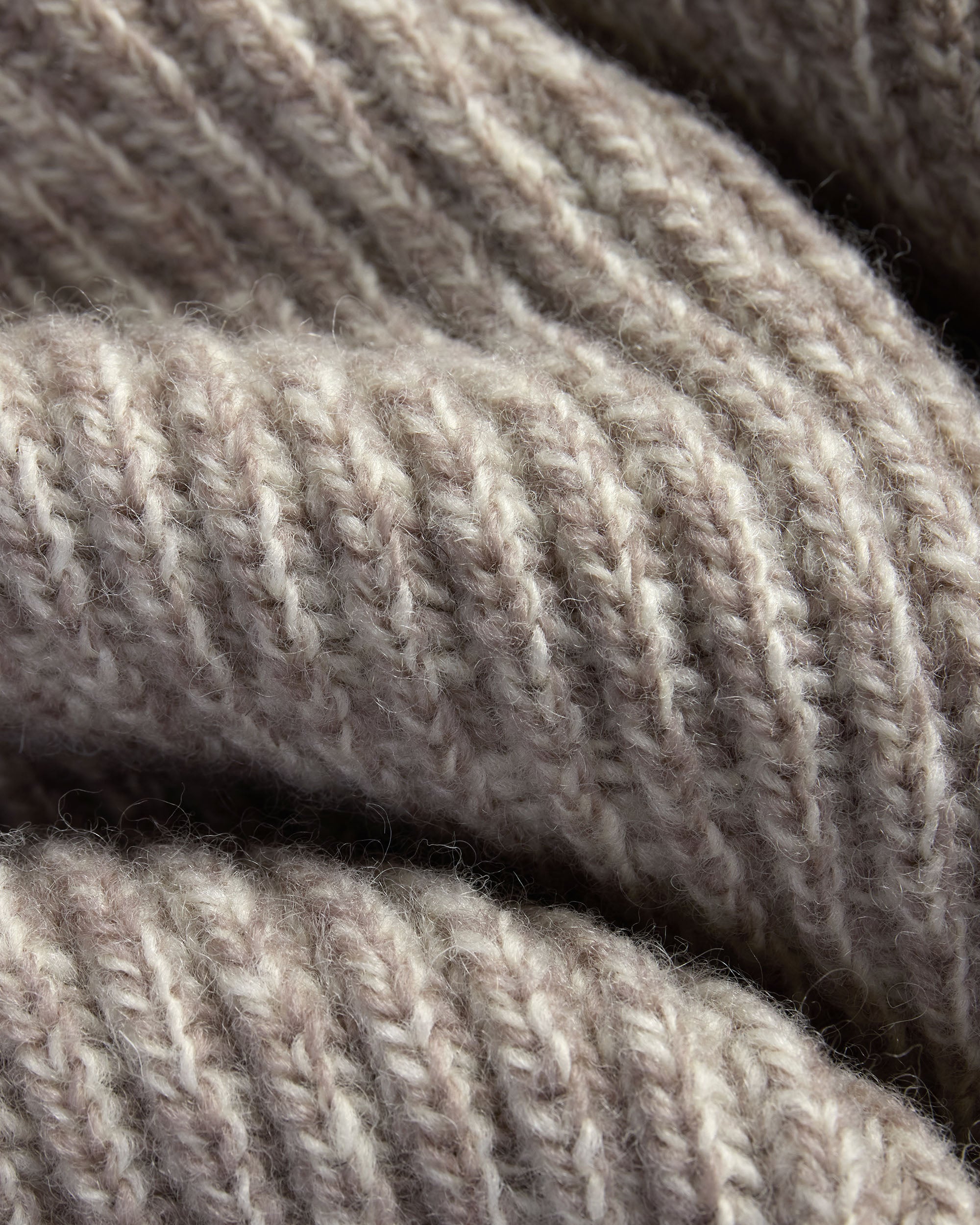 Made-in-Norway Grey 1/4 Zip Ribbed Sweater