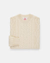 Made-in-Ireland Natural Aran Fisherman's Sweater