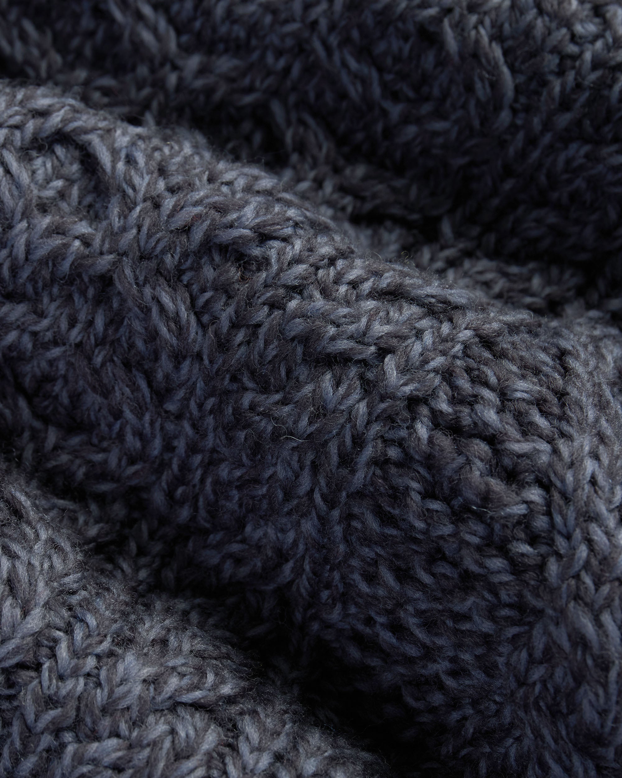 Made-in-Ireland Charcoal Aran Fisherman's Sweater