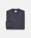 Made-in-Ireland Charcoal Aran Fisherman's Sweater
