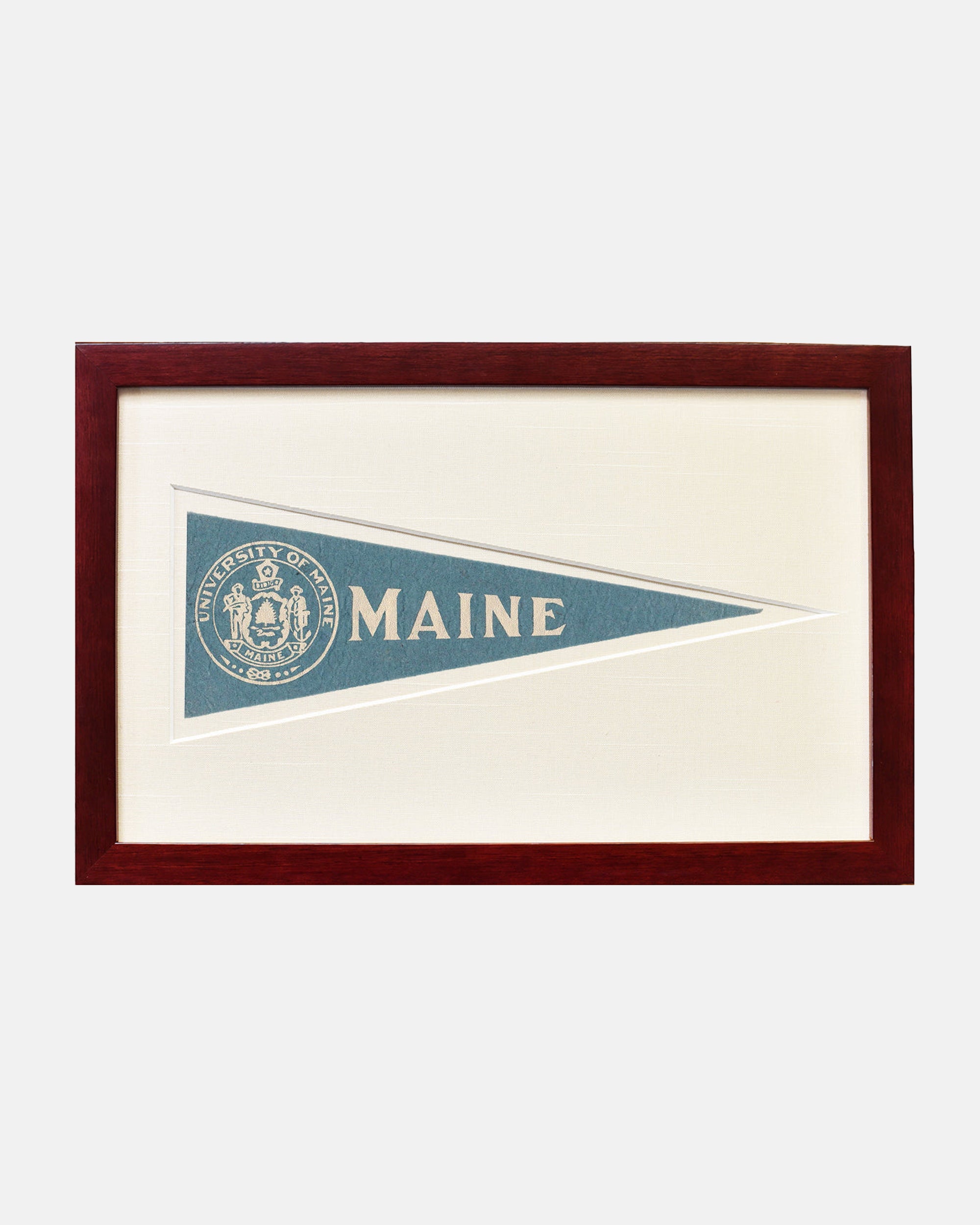 Maine Framed Vintage Pennant