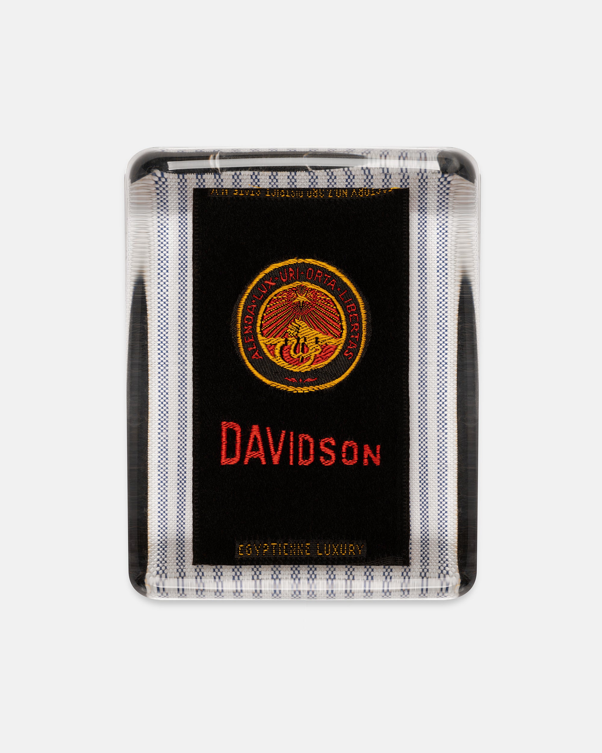 Davidson College Silk Paperweight