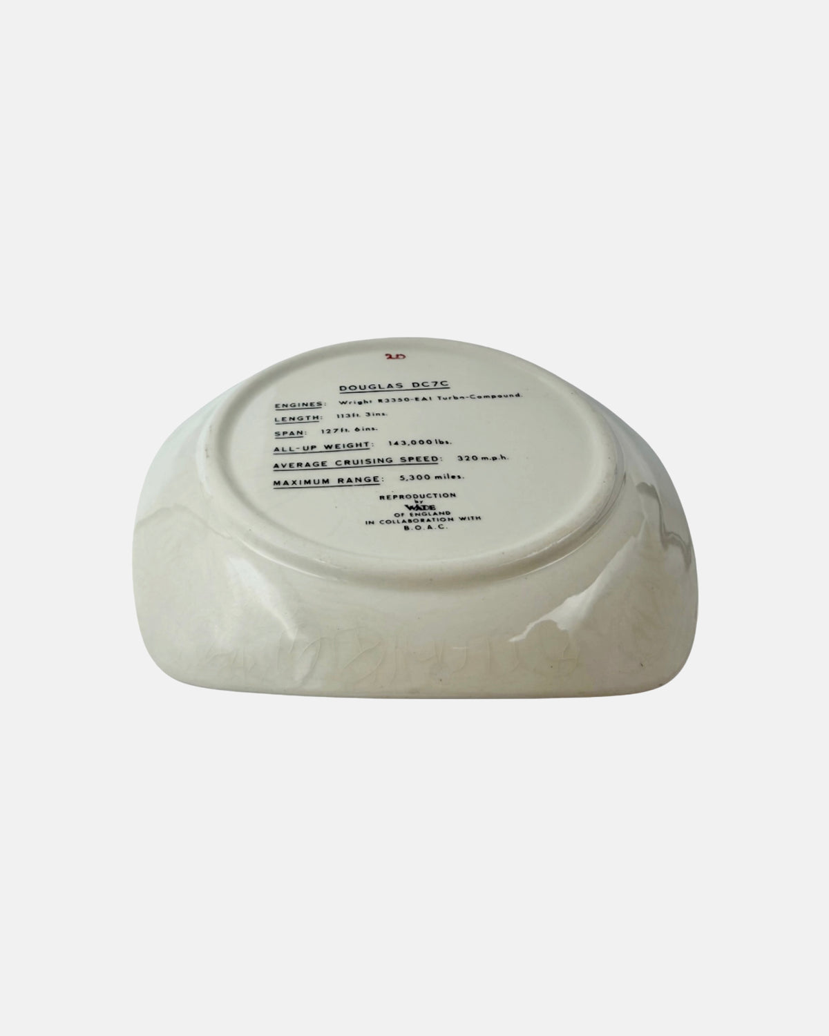 Vintage BOAC de Havilland DH.106 Comet 4 Wade Airplane Jet Ashtray