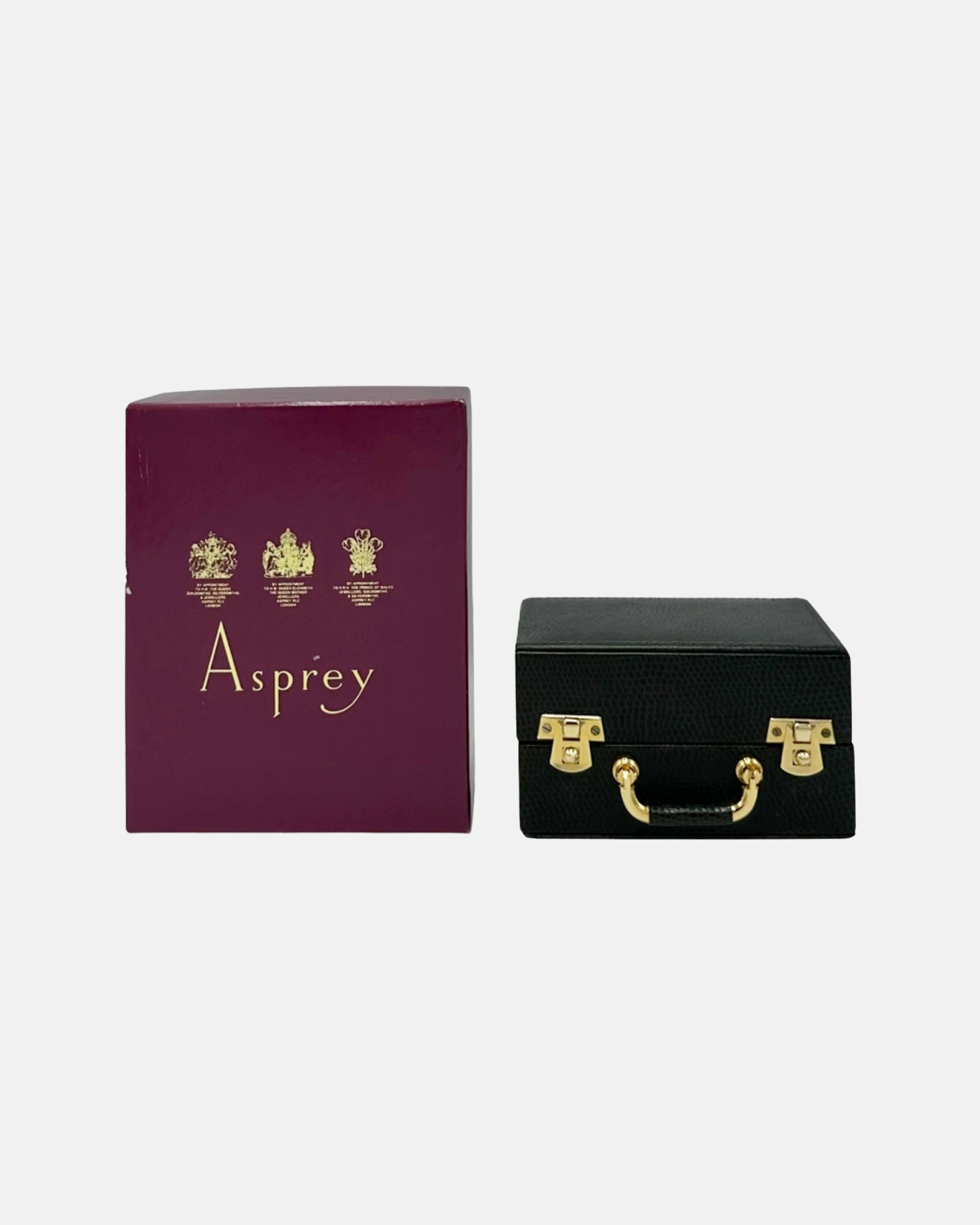 Asprey London Playing Cards and Dice with Green Leather Case