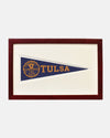 University of Tulsa Framed Vintage Pennant