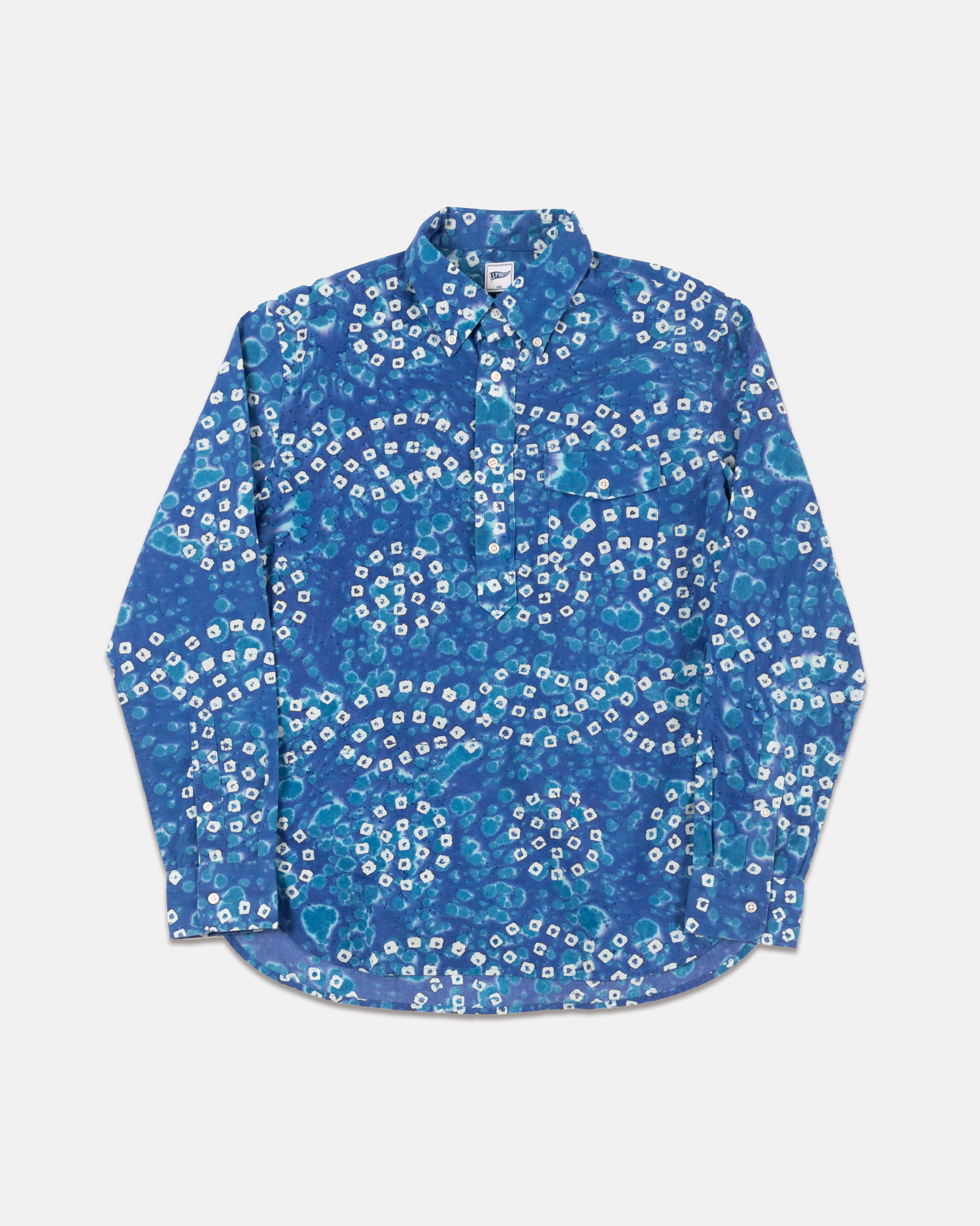 BATIK PRINT LONG SLEEVE - BLUE