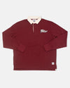 Burgundy Trim Fit J. Press Pennant Rugby Shirt