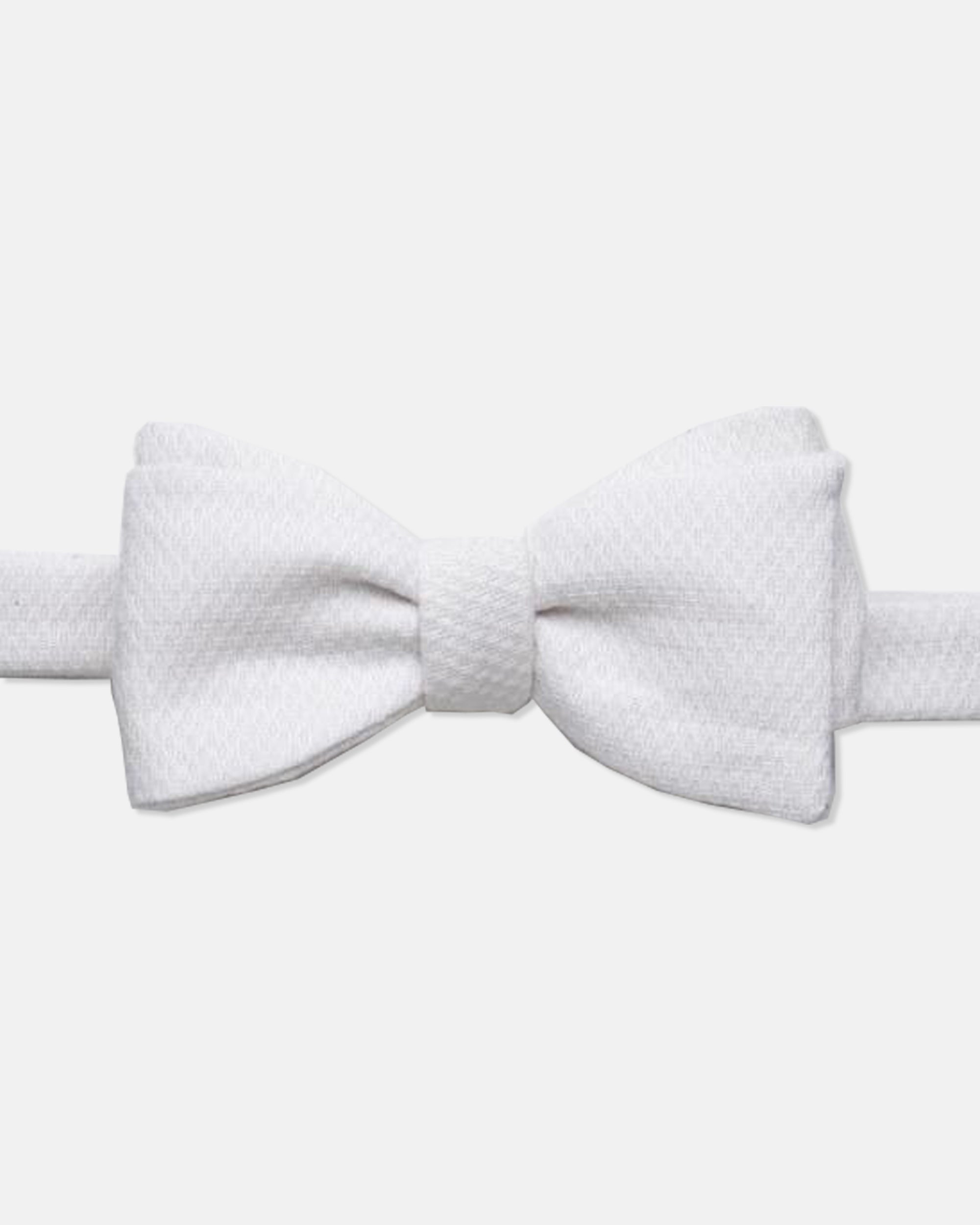 Made-in-UK Cotton Pique Pre-Tied Formal Bow Tie