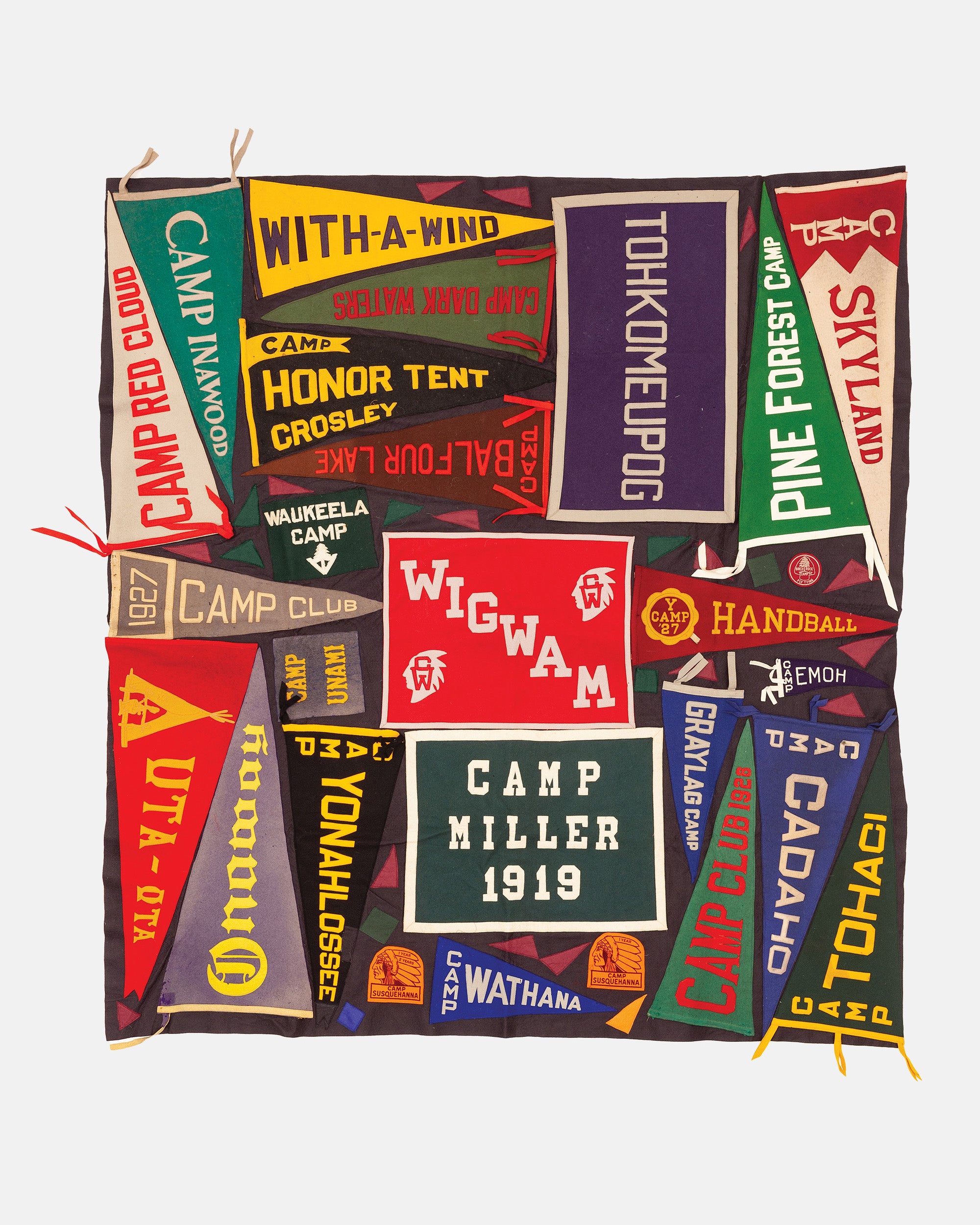 Vintage Pennant Quilt - Stay Away Camps #1