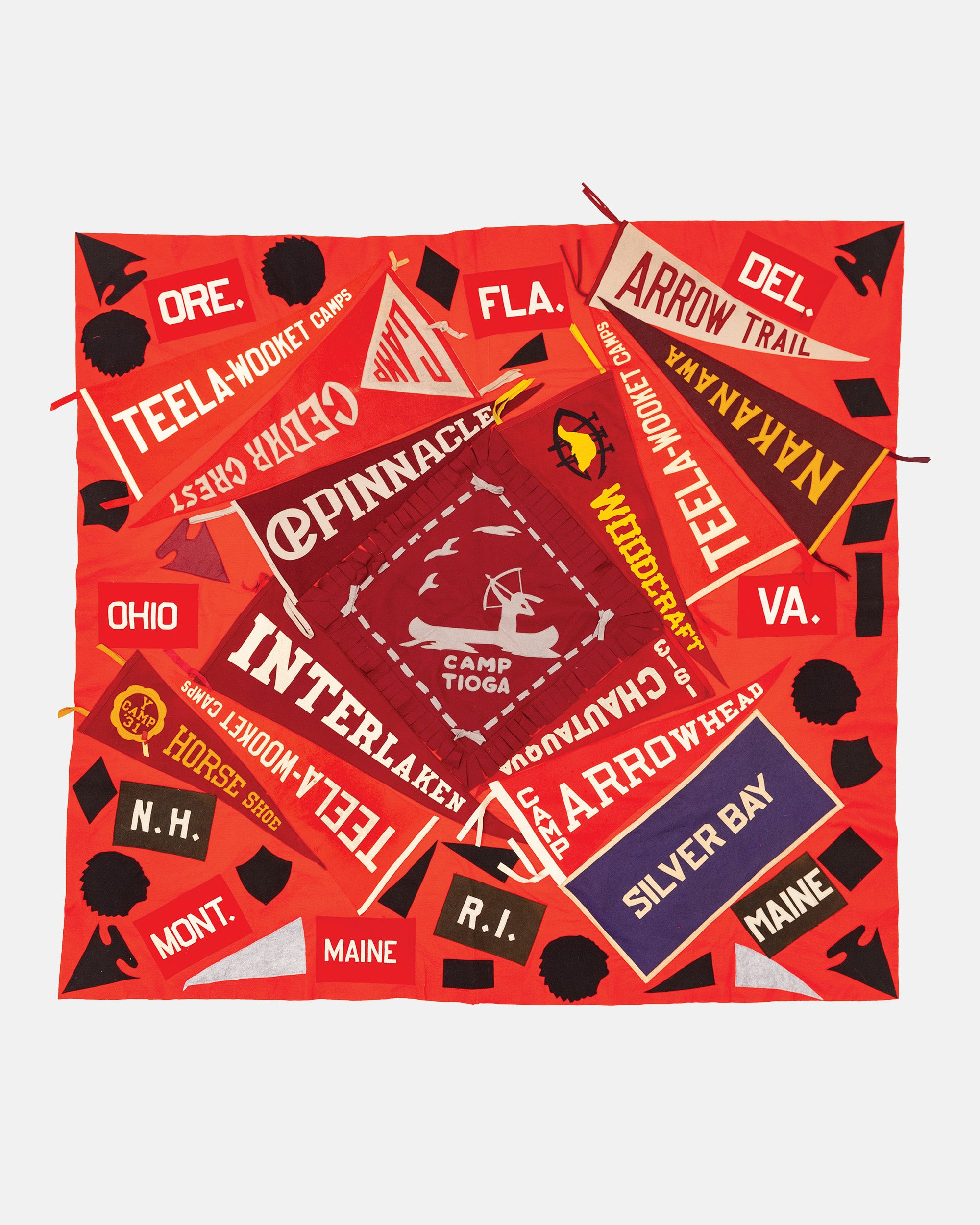 Vintage Pennant Quilt - Stay Away Camps #5