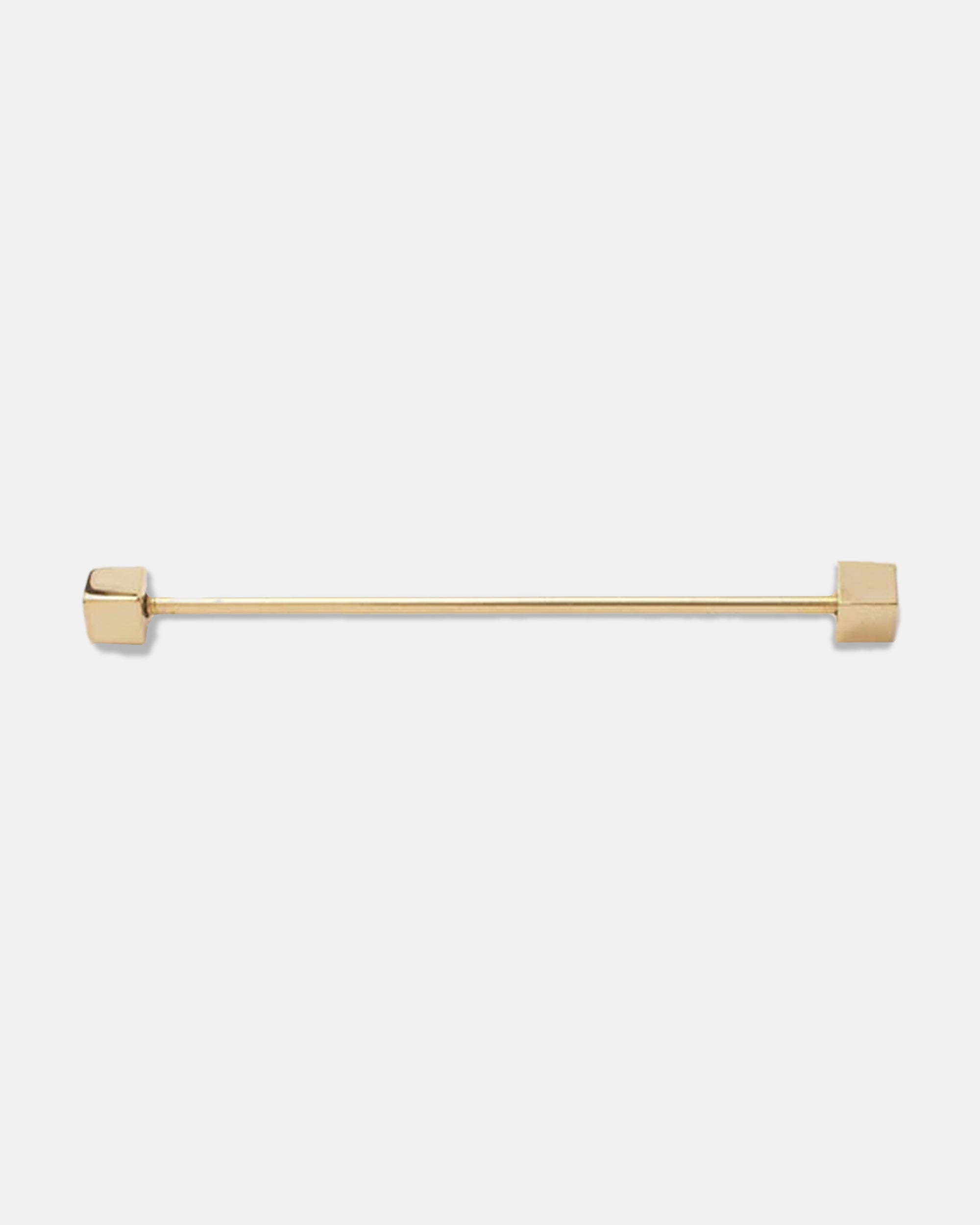 Gold Finish Cube End Collar Bar
