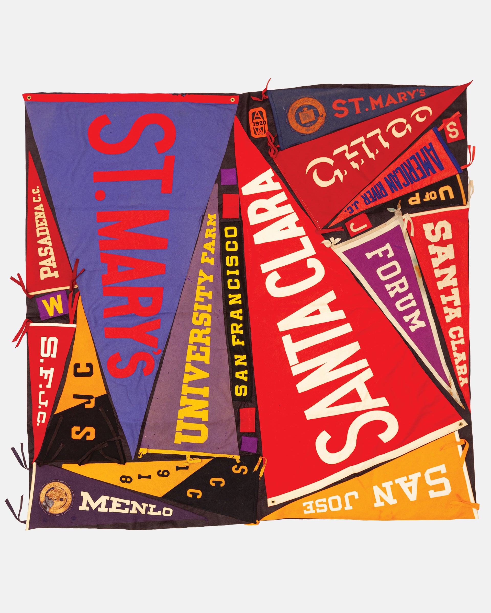Vintage Pennant Quilt - Colleges #48