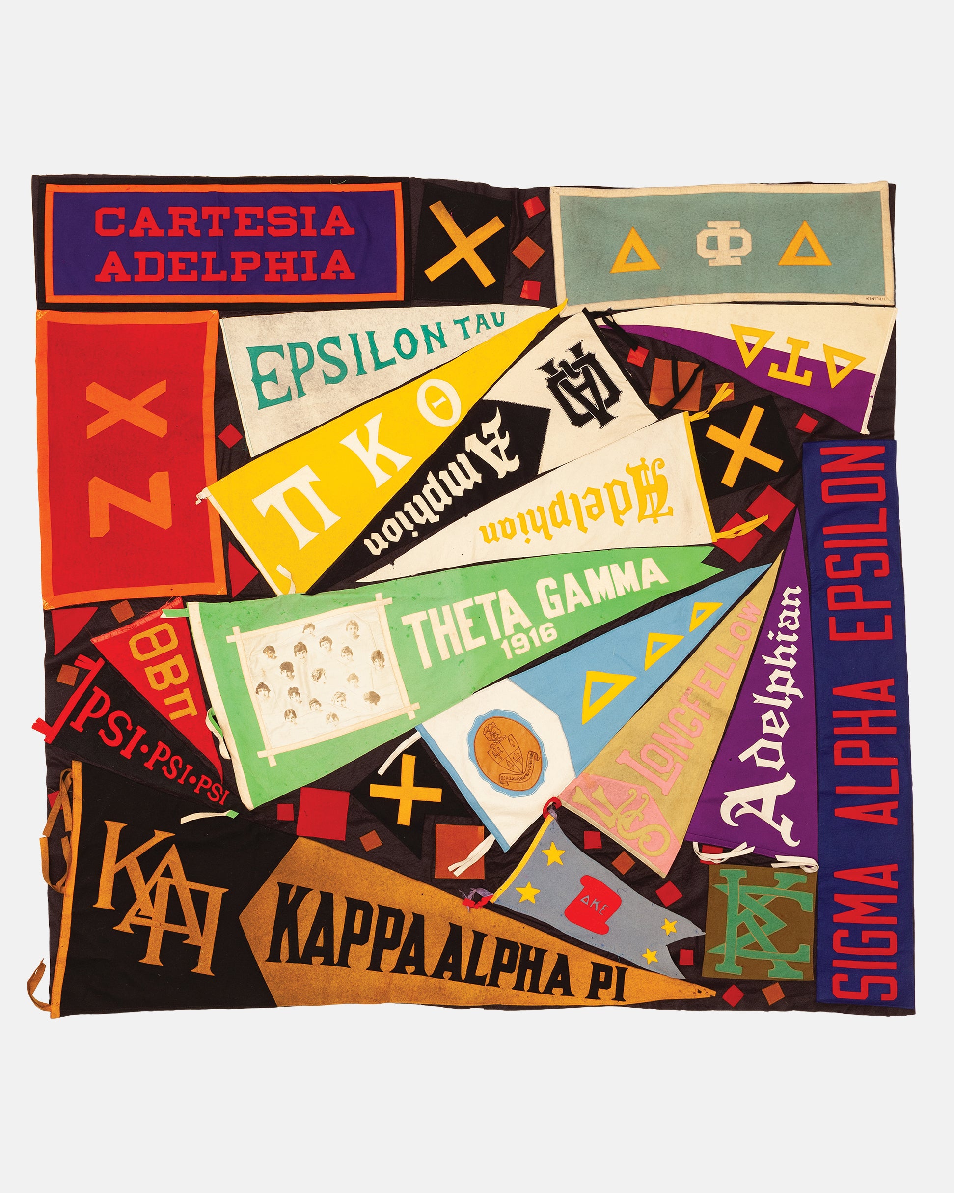 Vintage Pennant Quilt - Colleges #55