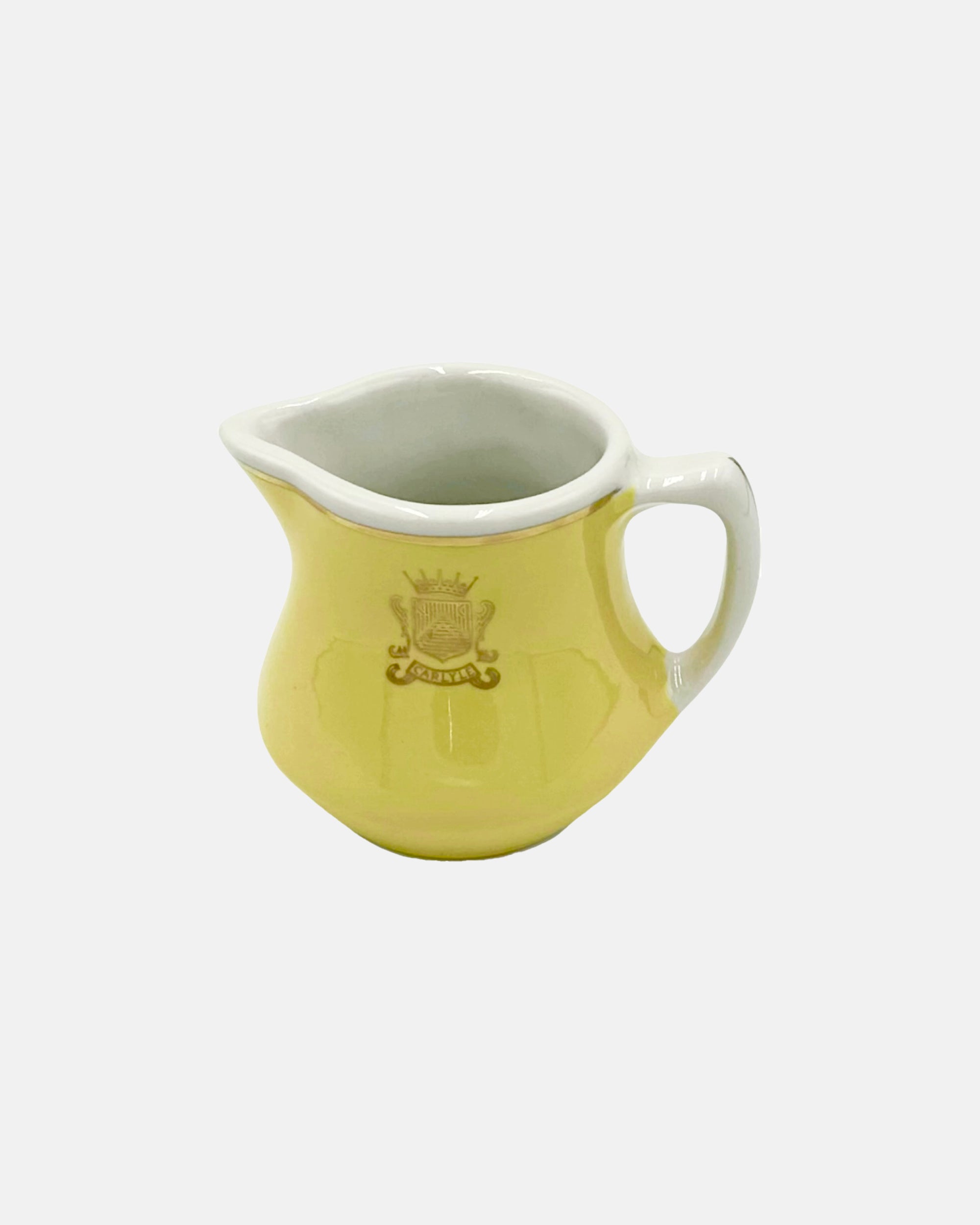 Vintage The Carlyle Hotel NYC Yellow Ceramic Creamer