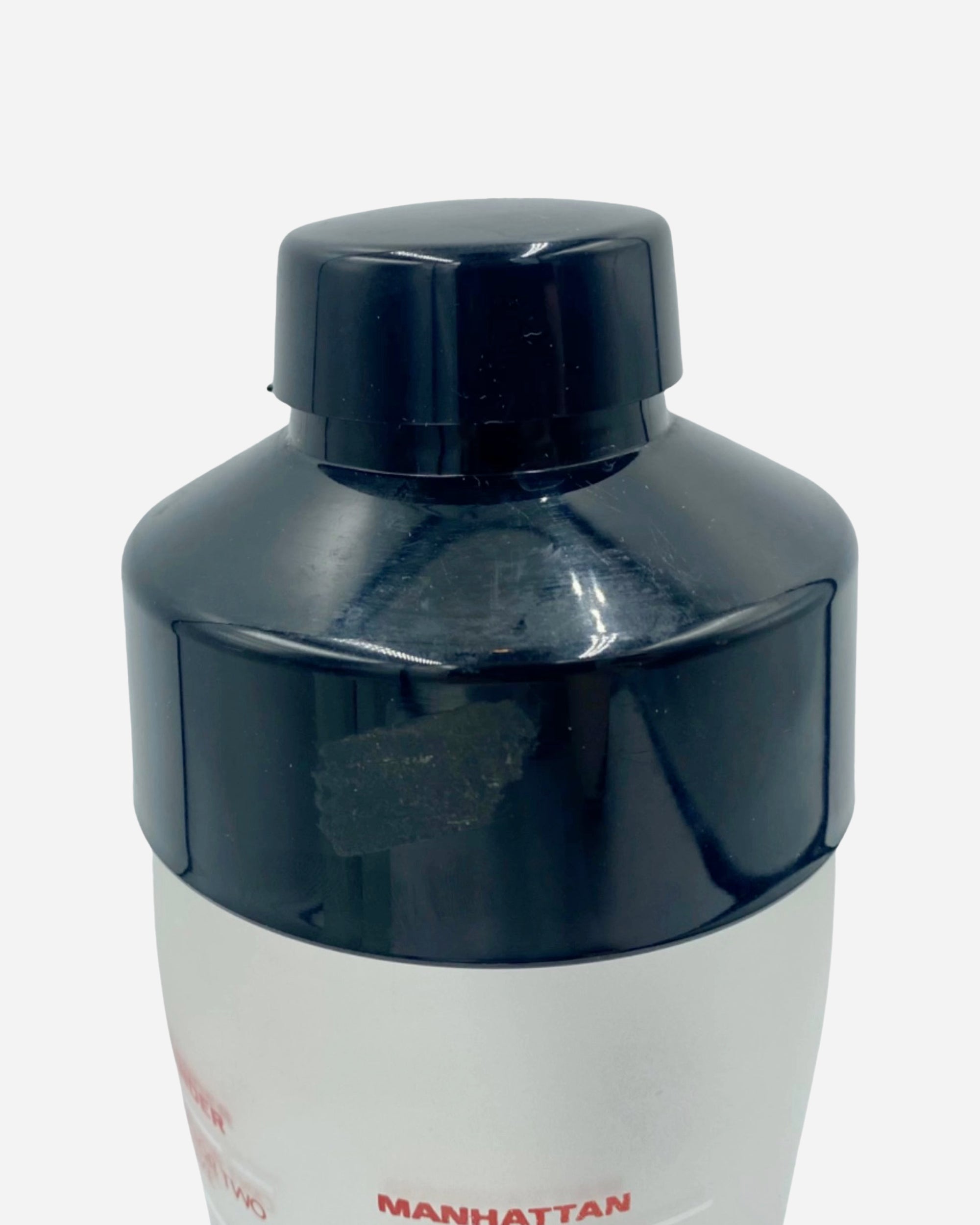 Vintage Cocktail Set Shaker & Pair Glasses with Gentleman in Top Hat & Tails