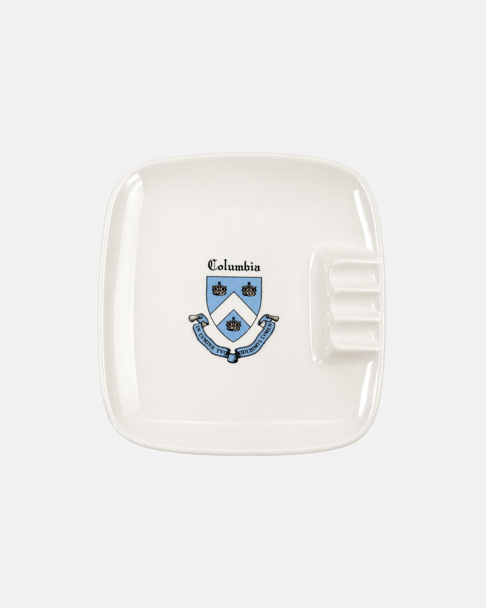 Vintage Columbia University Ceramic Ashtray Catchall Dish