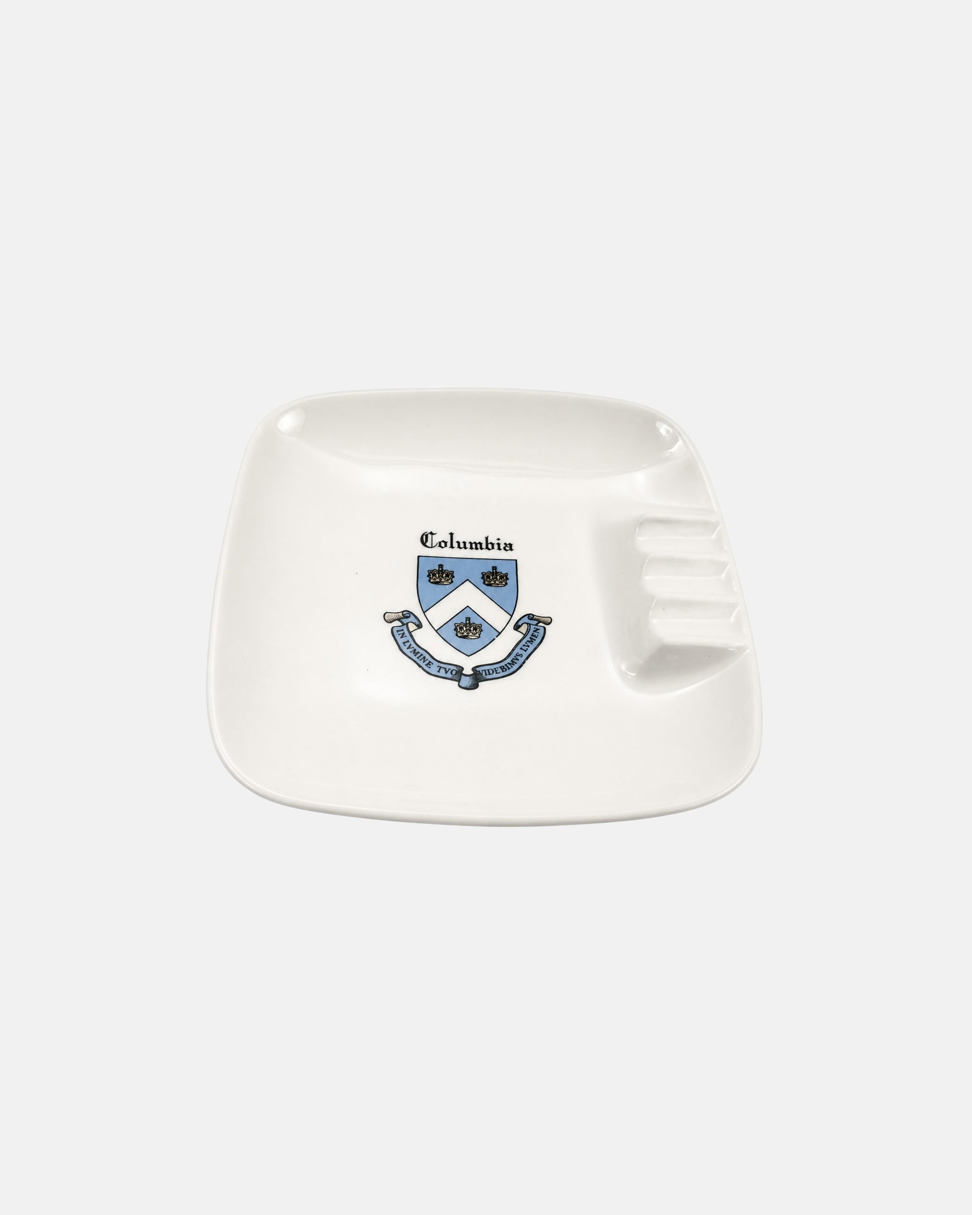 Vintage Columbia University Ceramic Ashtray Catchall Dish