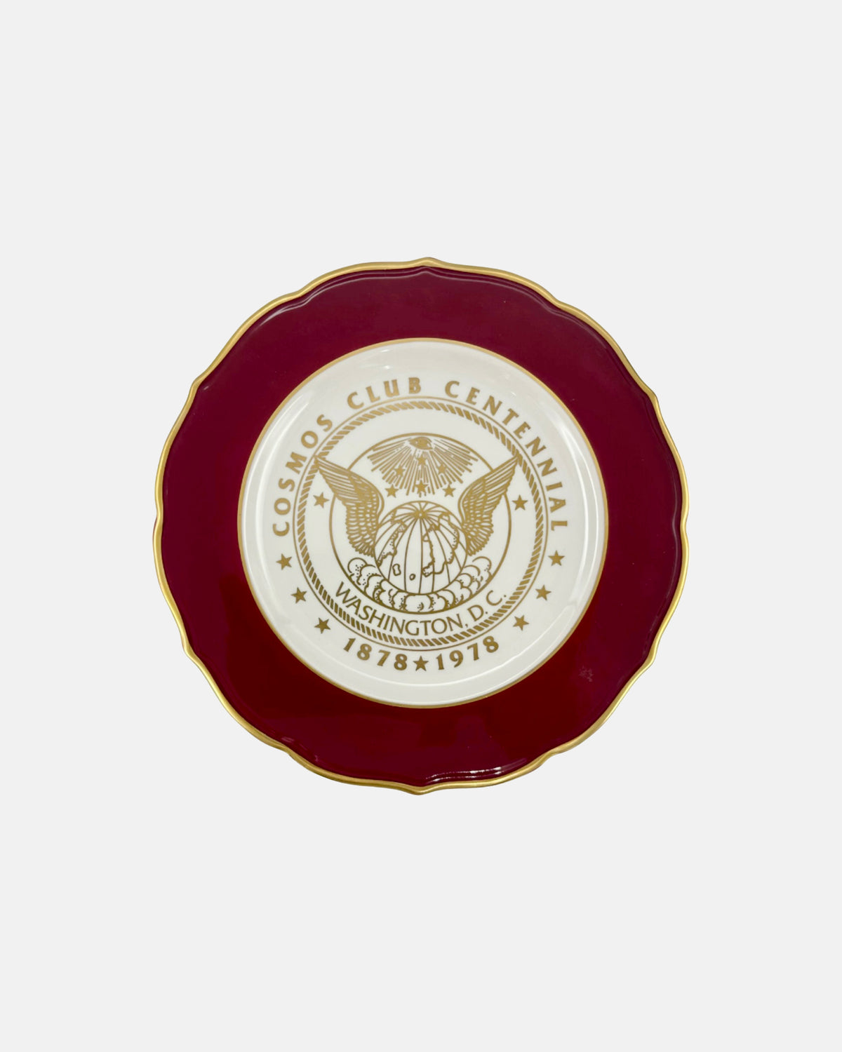 Vintage Cosmos Club Washington, D.C. Centennial Plate 1878–1978