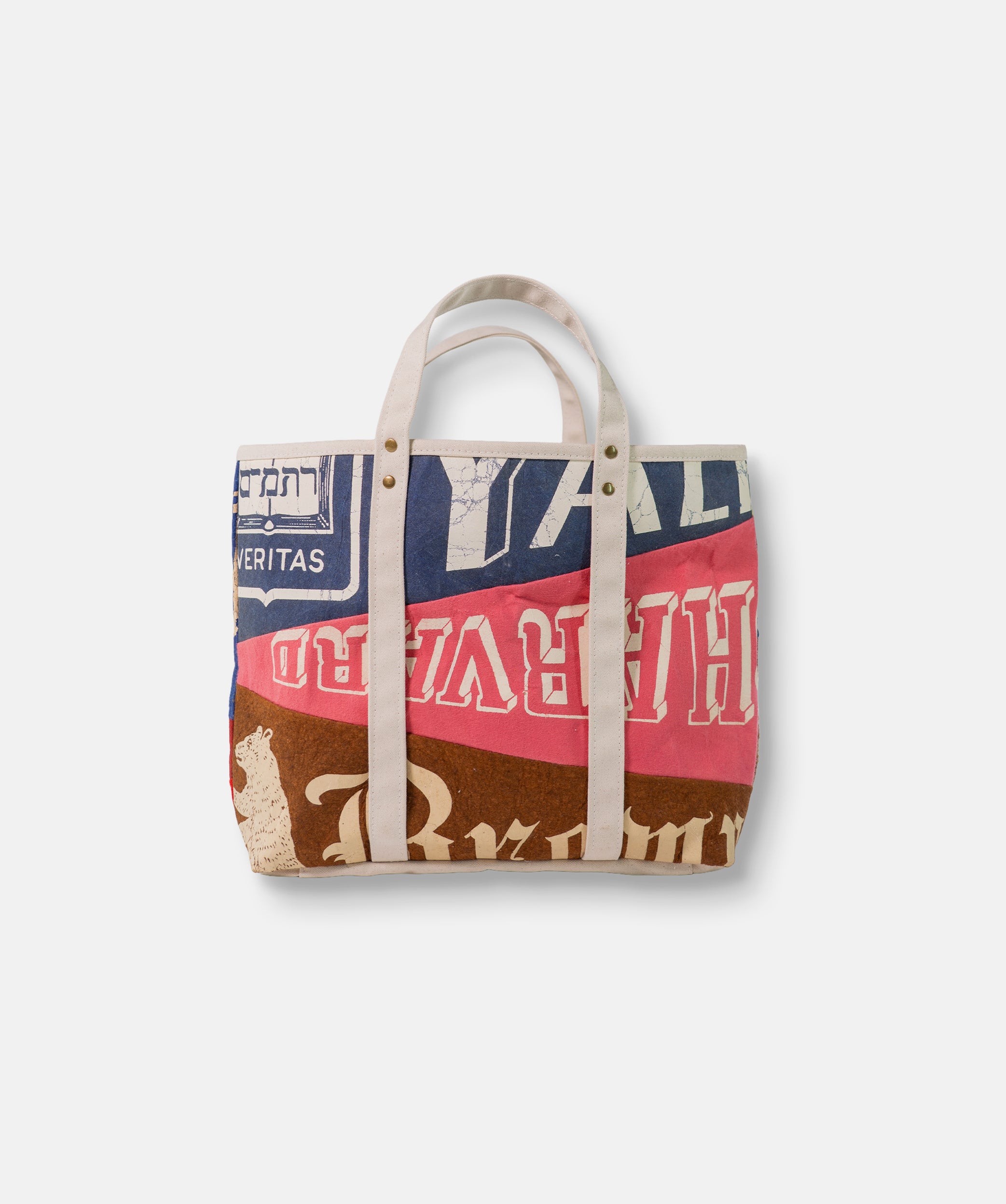 Made-in-USA Handmade Vintage Pennant Tote