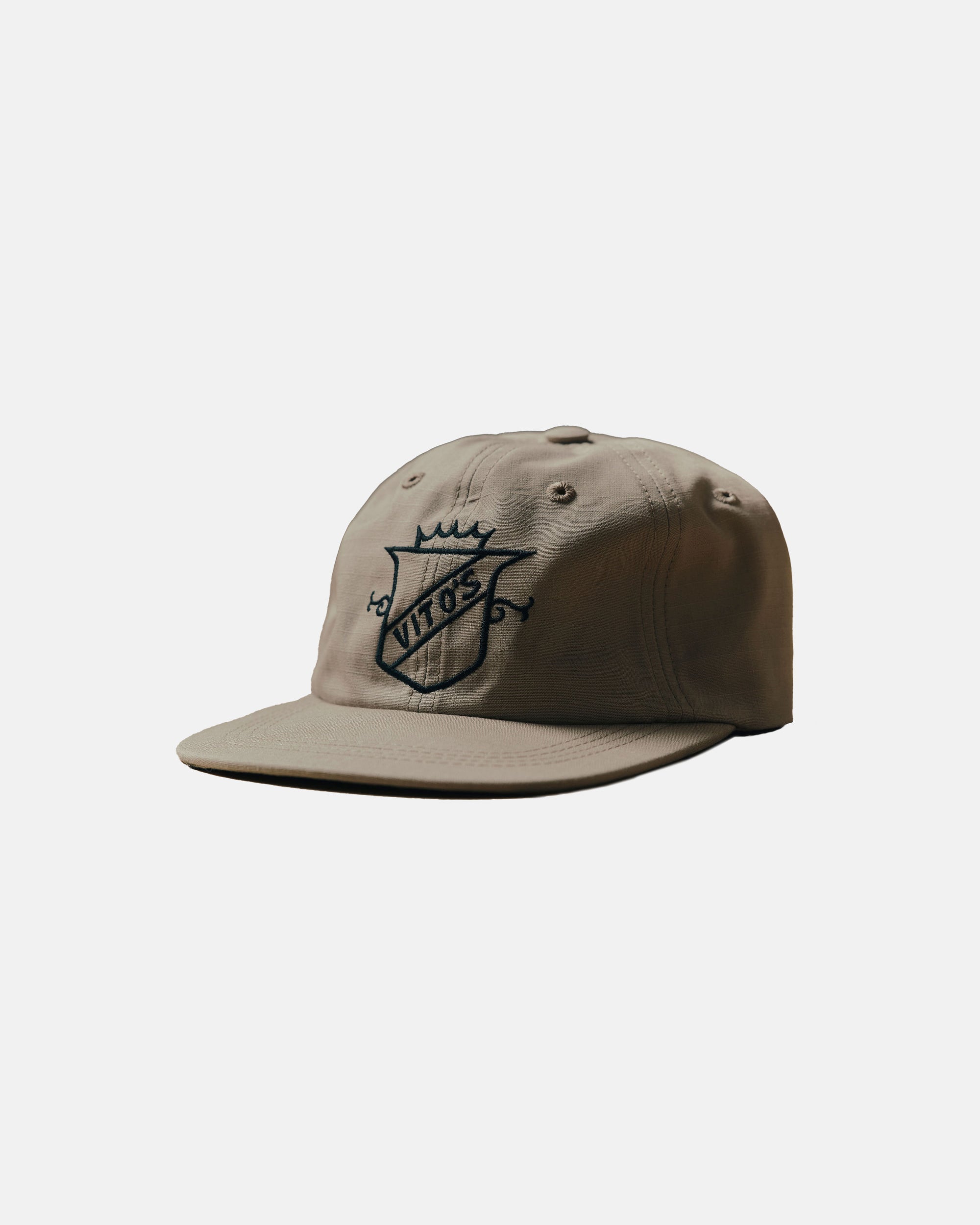 Vito's Beige Crest Cap