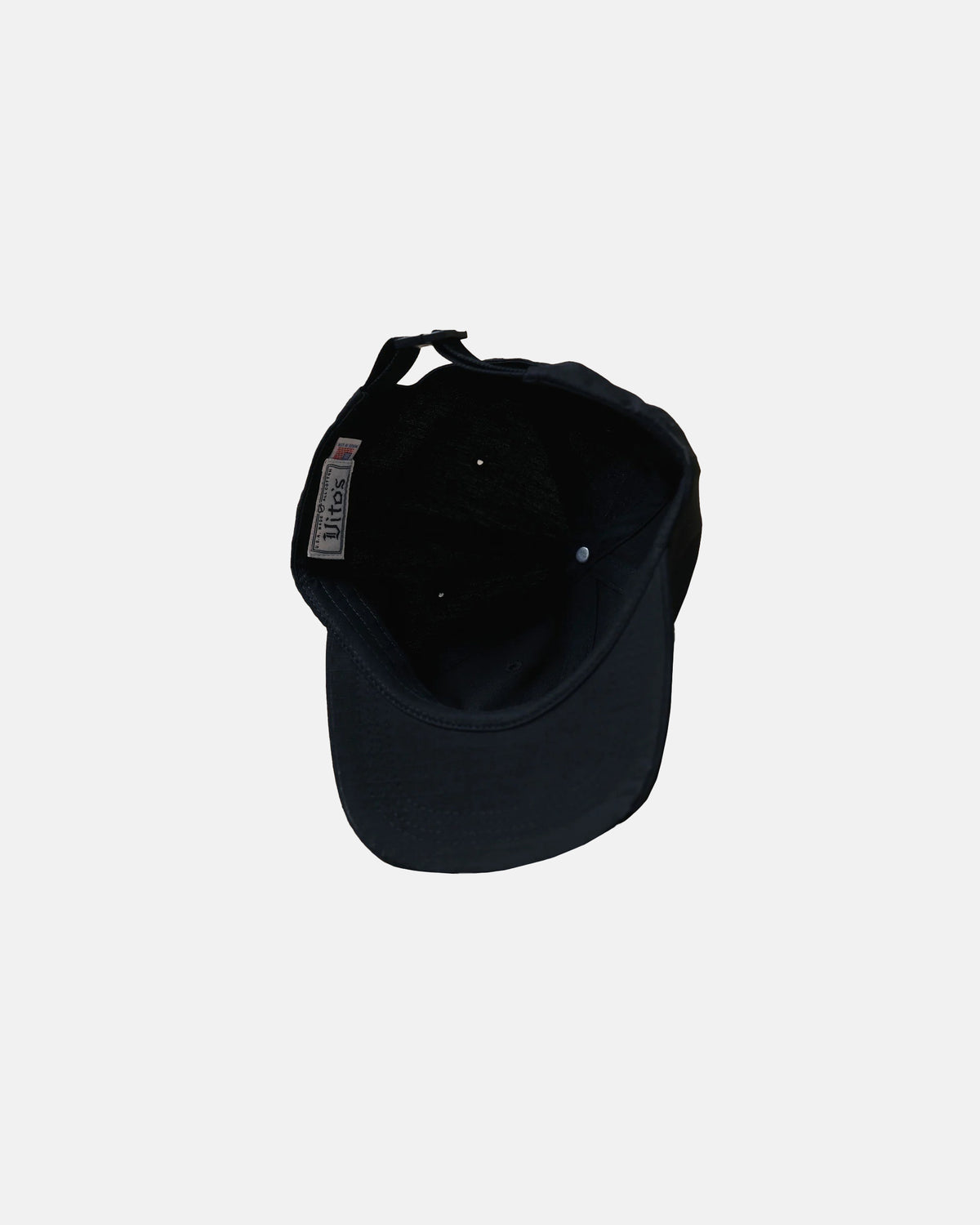 Vito's Black Chenille Crest Cap