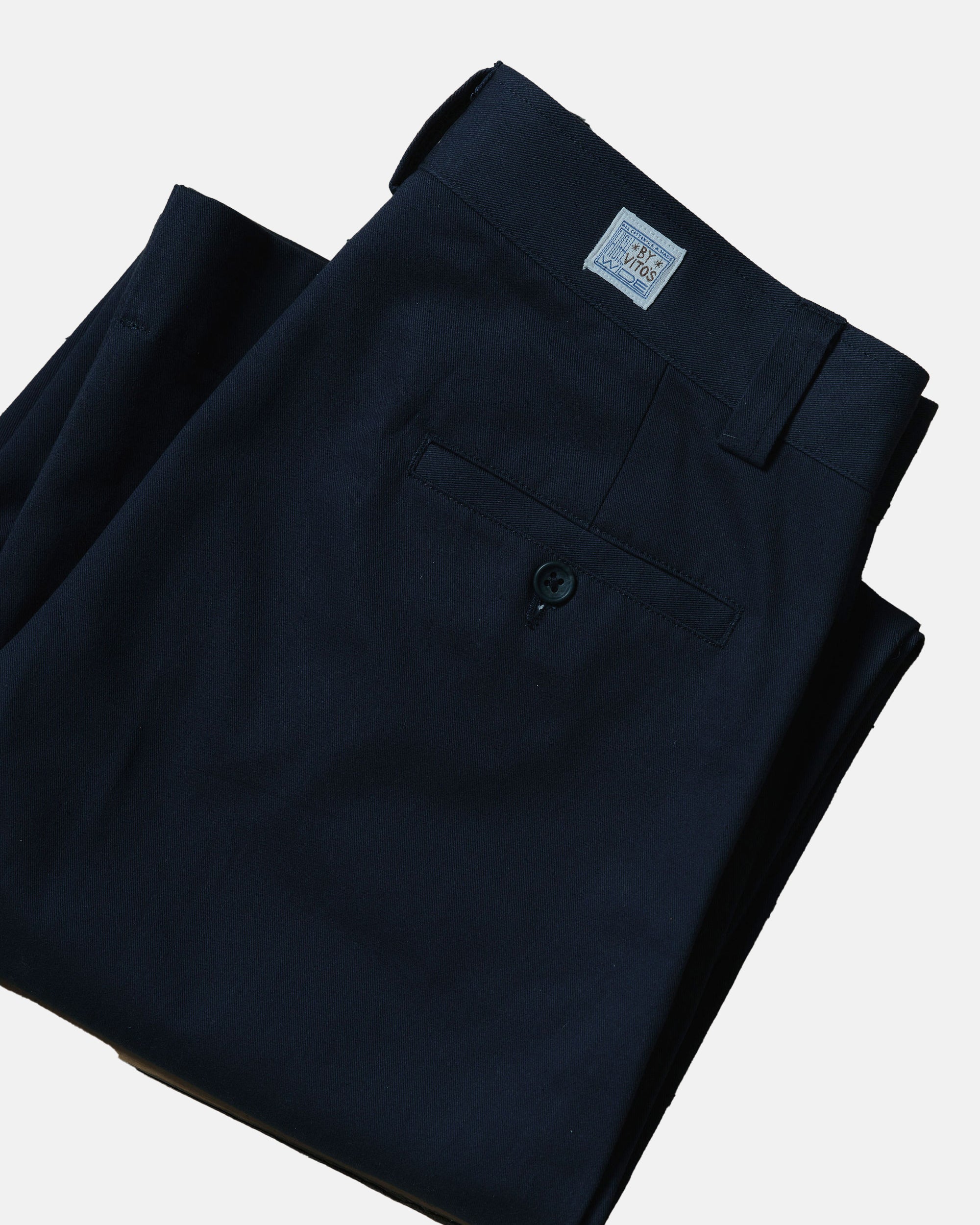 Vito's Navy High n' Wide Pant