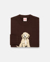 Doodle Intarsia Knit Cotton Sweater