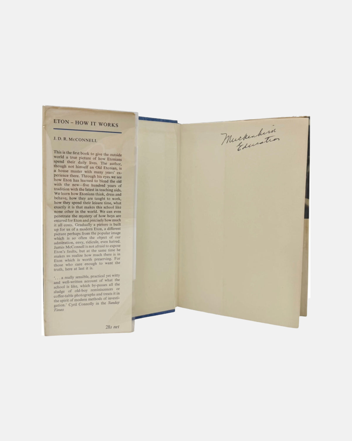 Eton College How it Works by J.D.R. McConnell 1967 Hardcover Book