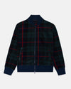 Plaid Polar Fleece Track Jacket