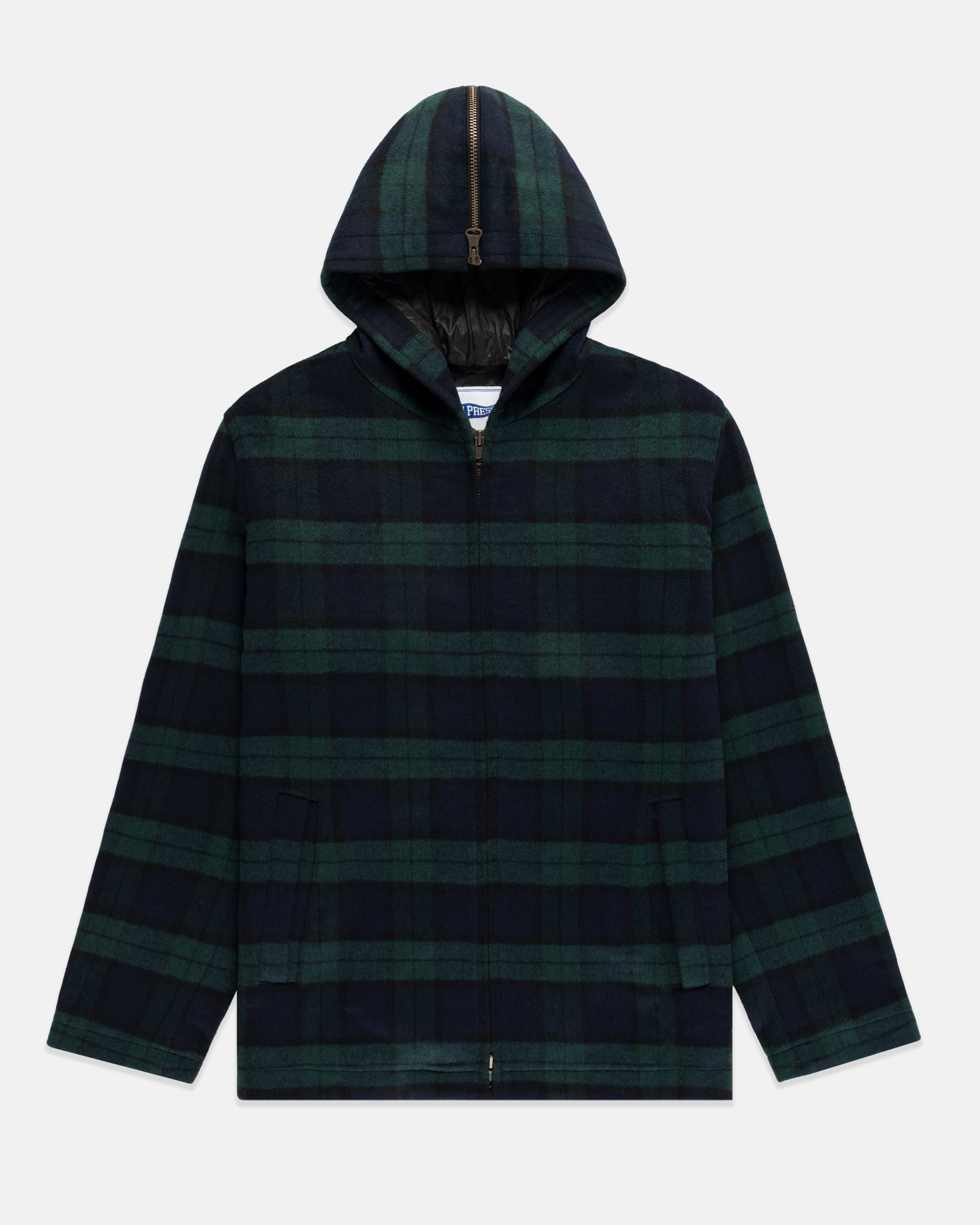 Black Watch Tartan Melton Wool Zermatt Jacket
