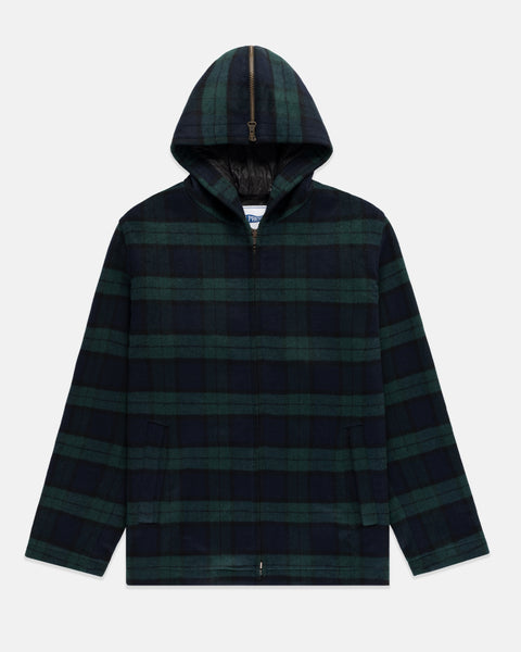 Black Watch Tartan Melton Wool Zermatt Jacket