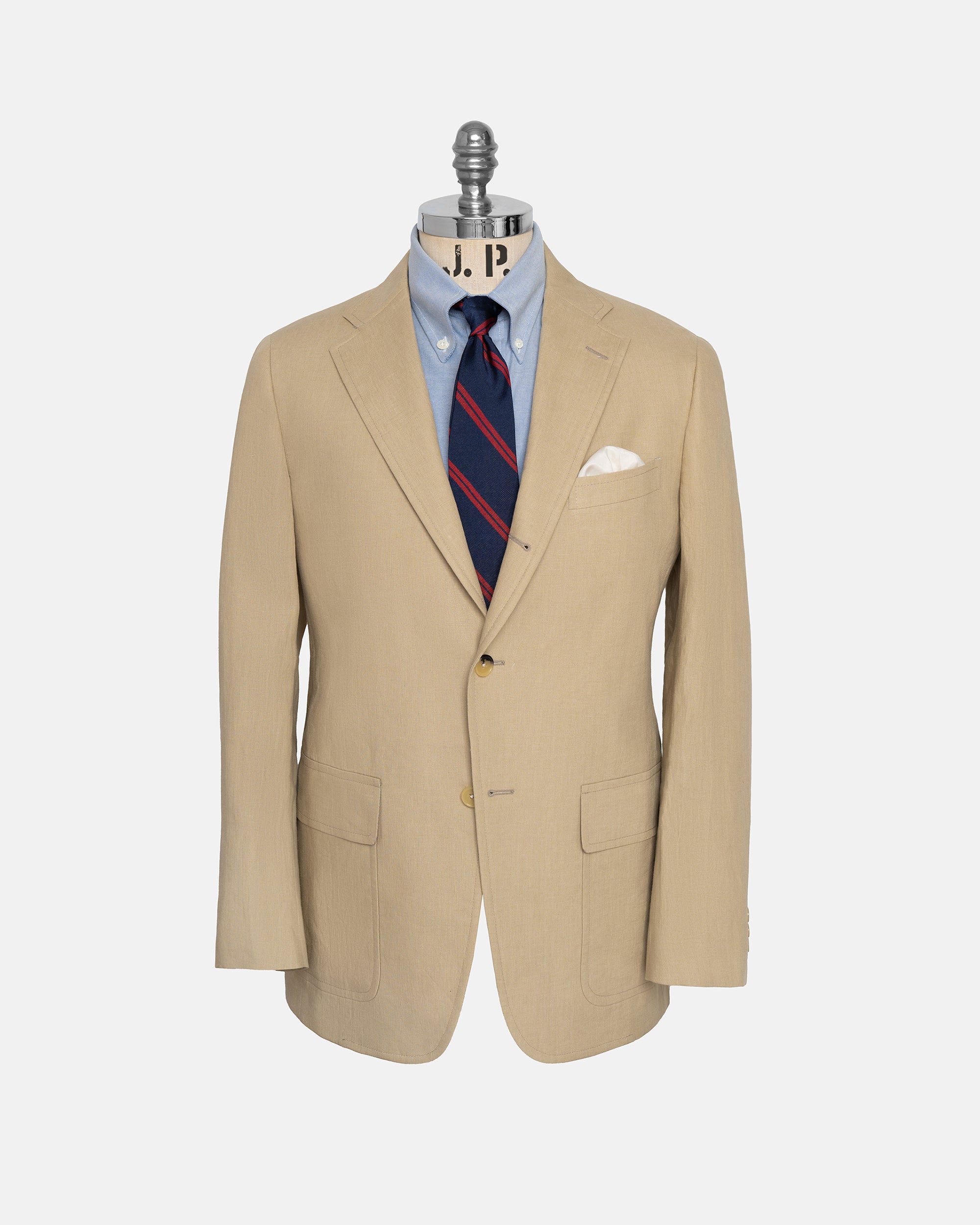 Made-in-USA Tan Linen Sport Coat