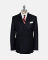Made-in-USA Navy Chalkstripe Double-Breasted Suit