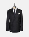 Made-in-USA Charcoal Chalkstripe Double-Breasted Suit