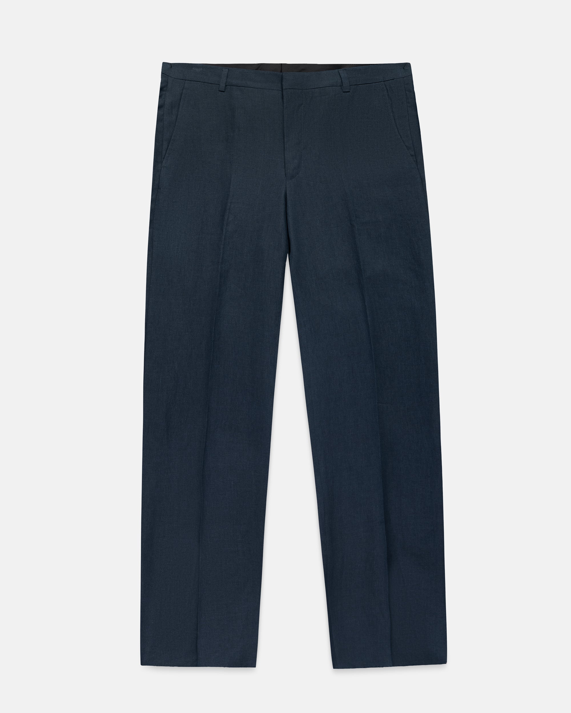 Made-in-USA Navy Linen Trouser