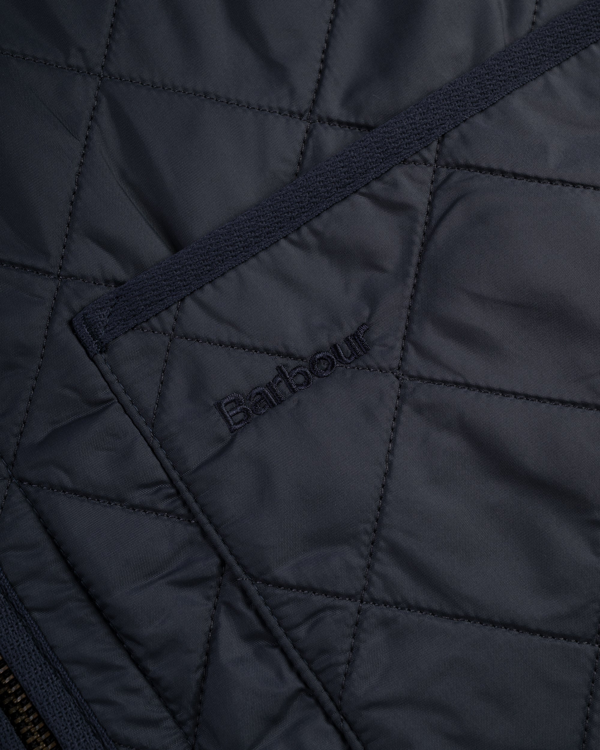 Barbour Navy Polarquilt Zip-In Waistcoat Liner