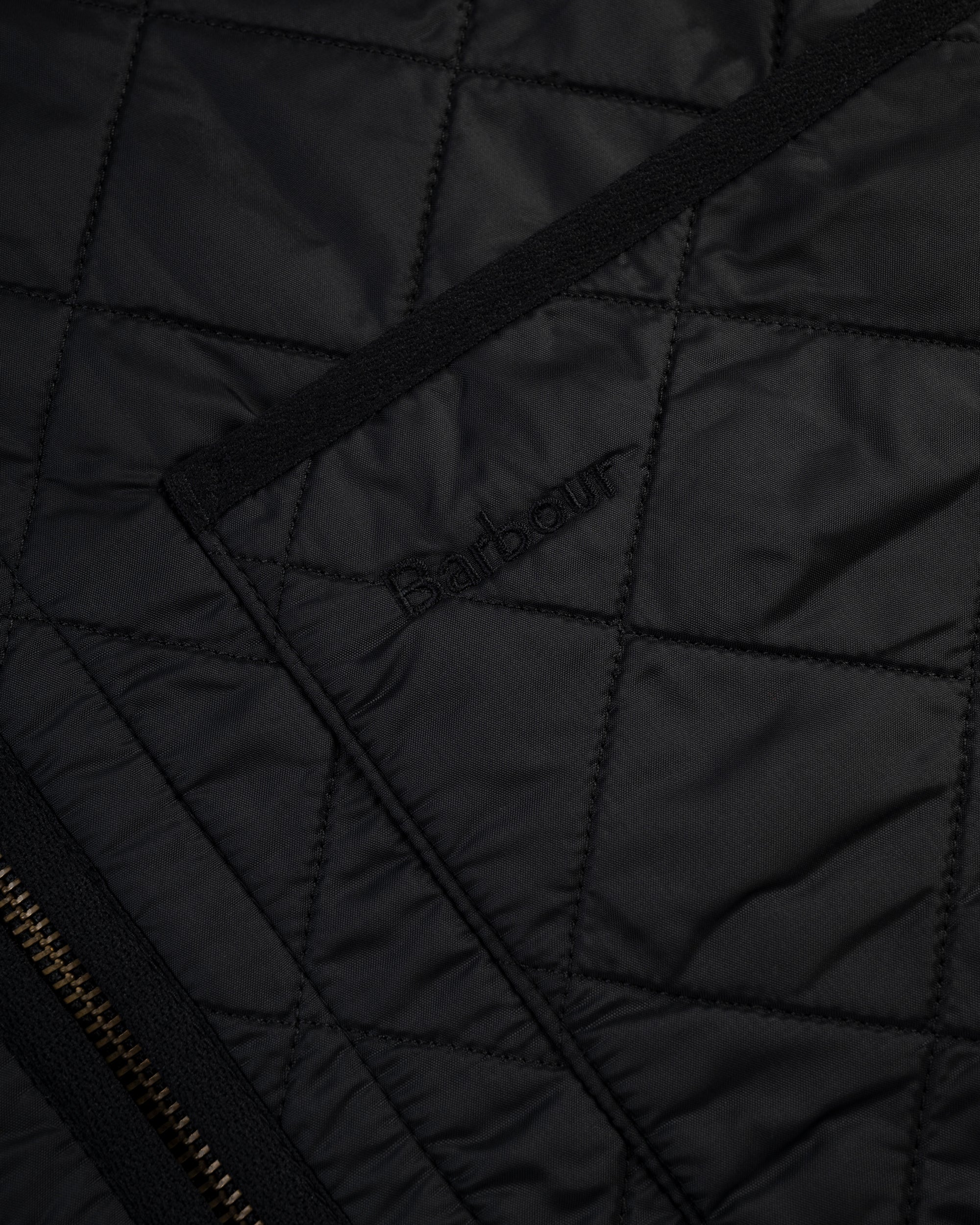 Barbour Black Polarquilt Zip-In Waistcoat Liner
