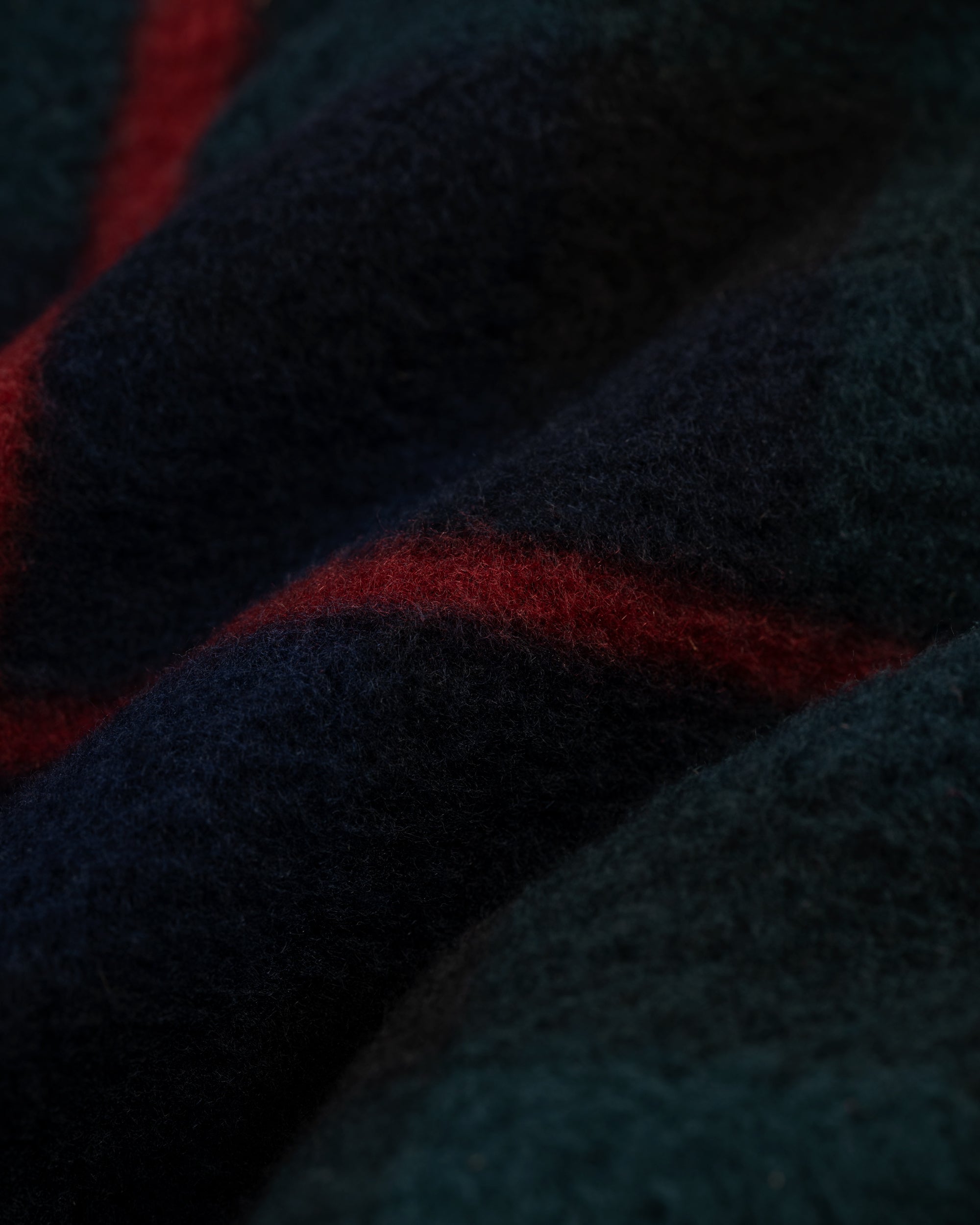 Plaid Polar Fleece Track Jacket