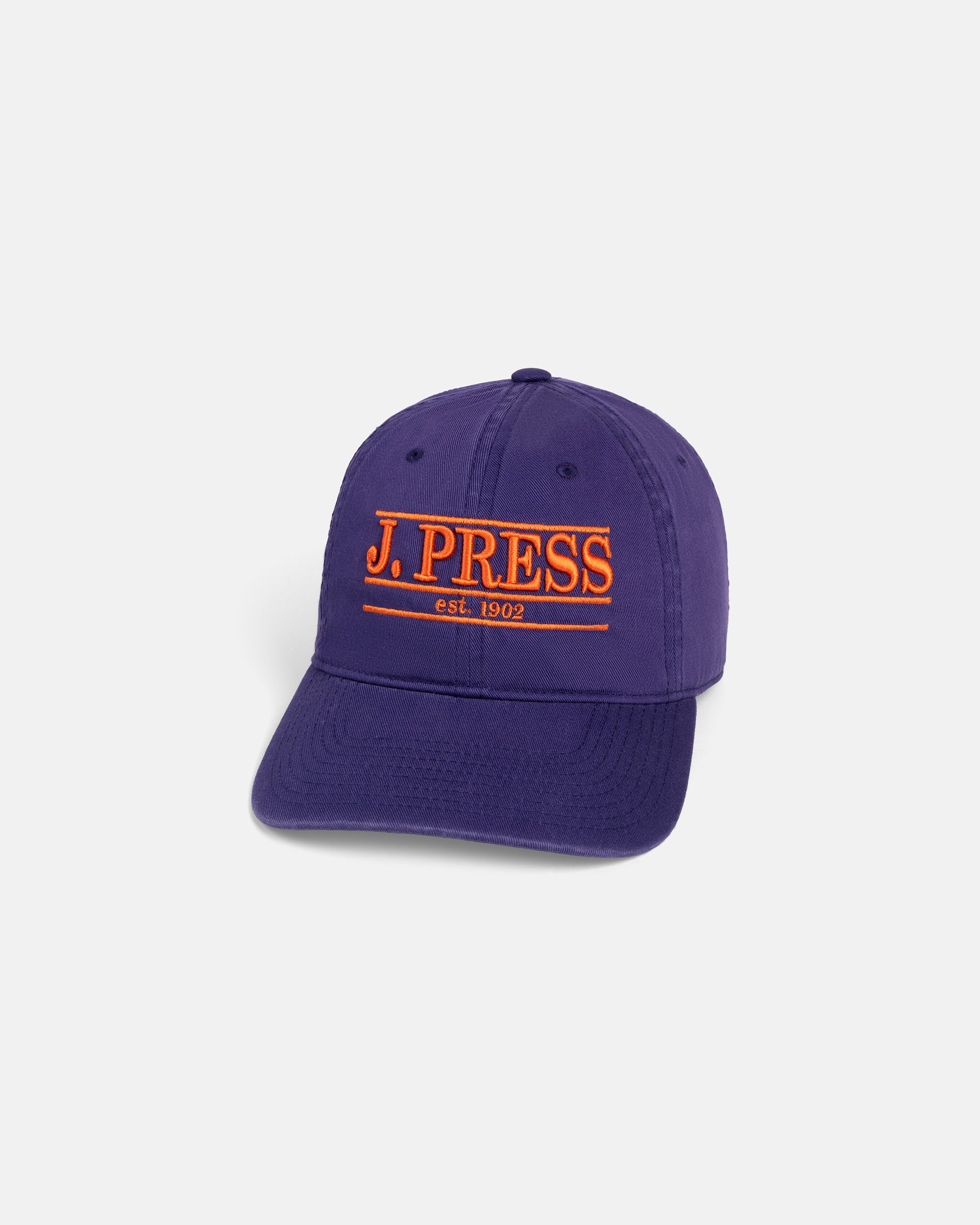 J. PRESS Purple Three-Bar Dad Hat