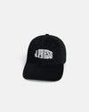 J. Press White on Black Needlepoint Hat
