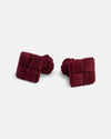 Dark Red Combo Knot Cufflinks