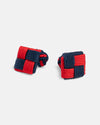 Navy & Red Combo Knot Cufflinks