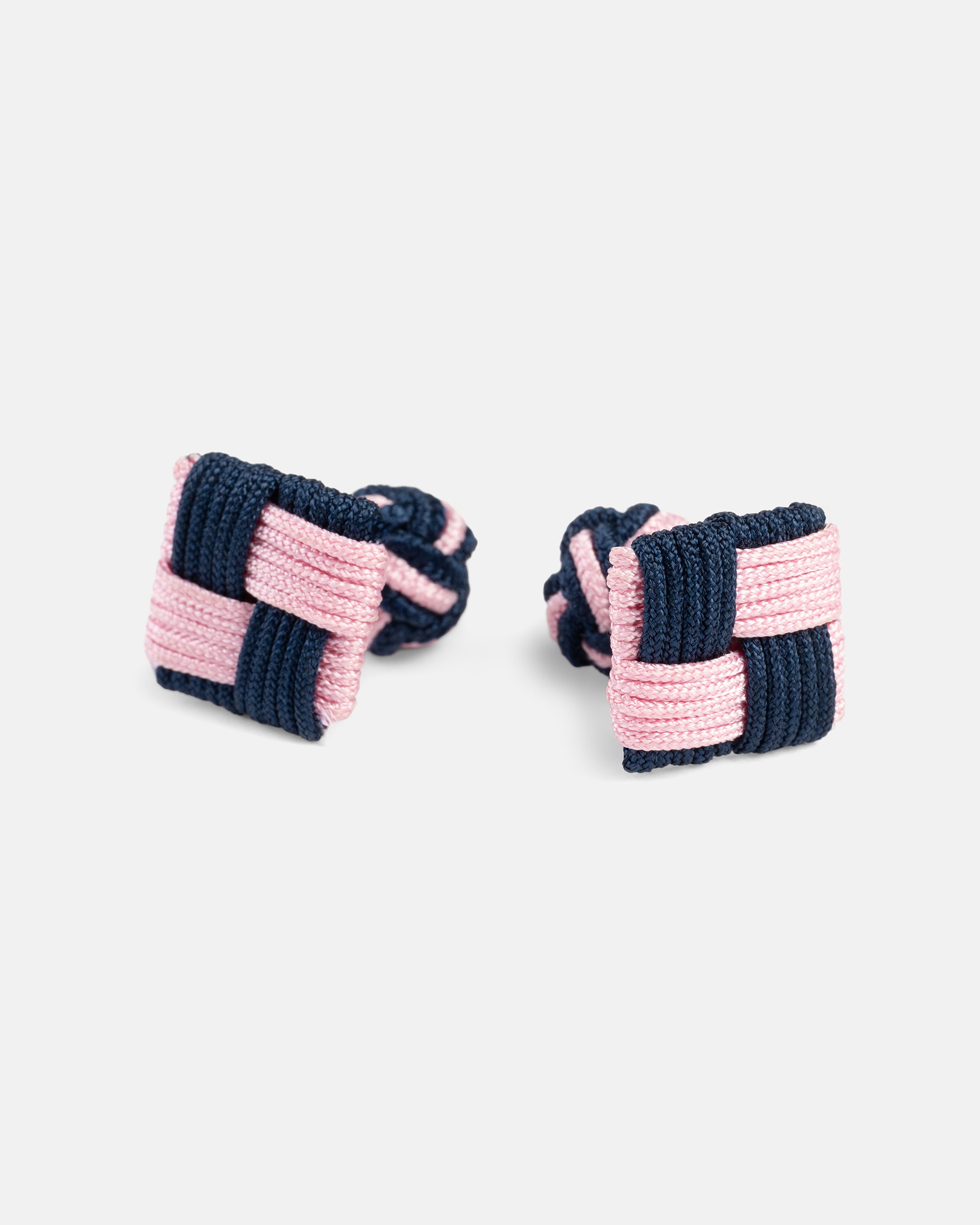 Navy & Pink Combo Knot Cufflinks