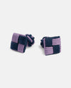 Navy & Light Purple Combo Knot Cufflinks