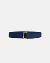 Made-in-USA Solid Navy Grosgrain Ribbon Belt