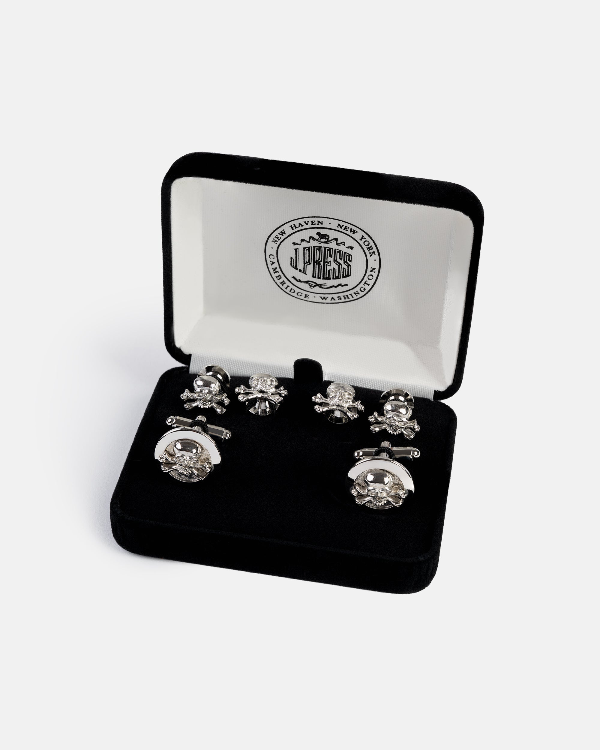 Skull & Bones Cufflink and Stud Set