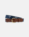 Made-in-USA Lacrosse Motif Belt
