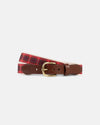 Made-in-USA Red Frasier Tartan Belt