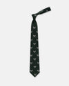 Made-in-UK Green Tennis Rackets Club Tie